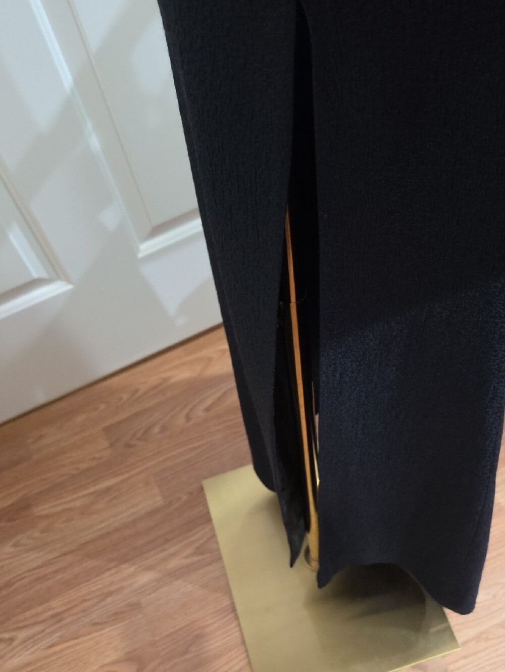 VINTAGE Linda Allard Ellen Tracy Textured Crinkle Maxi Skirt - Size 14 - Picture 4 of 7
